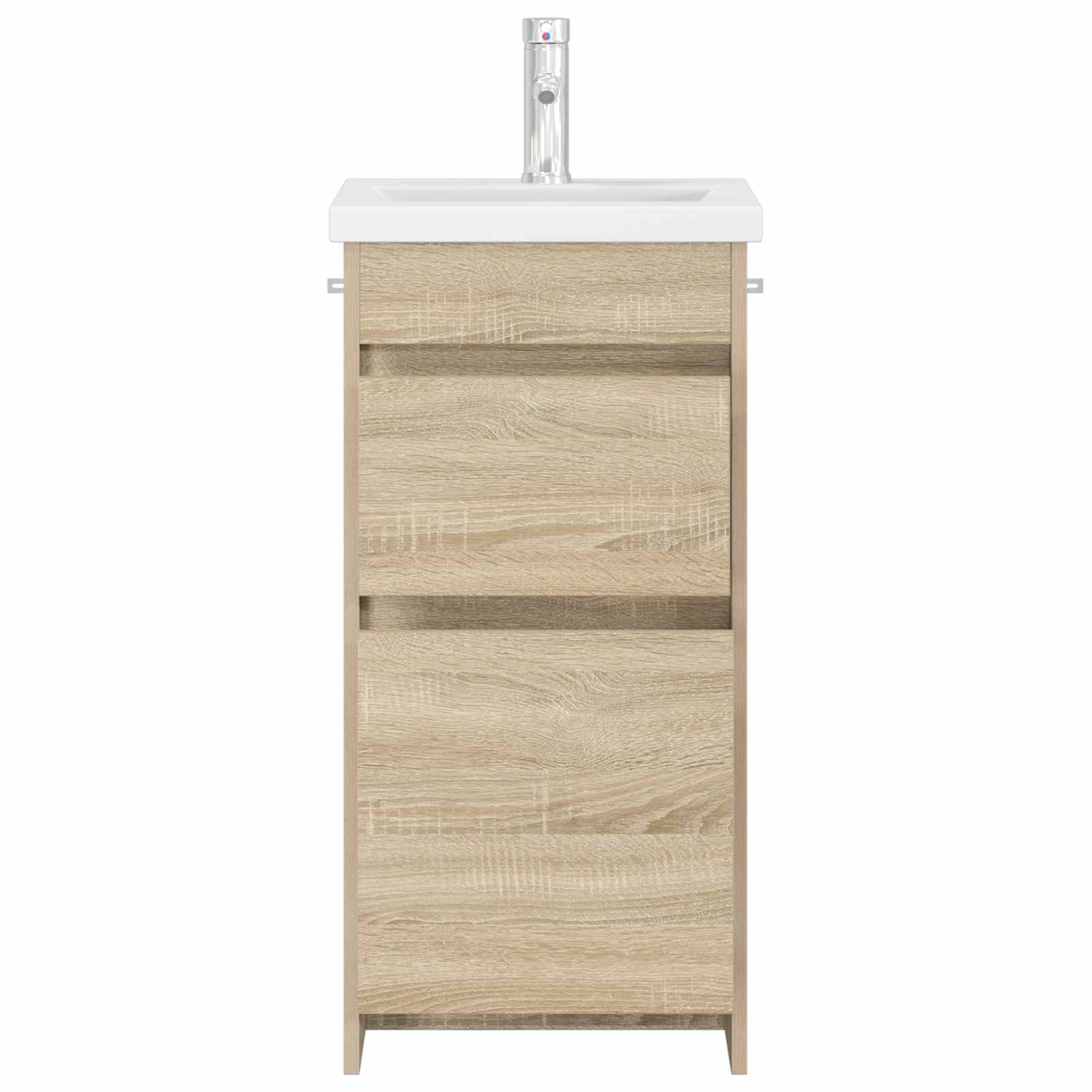 Gabinete de banheiro com pia carvalho sonoma 42 x 40 x 84,5 cm