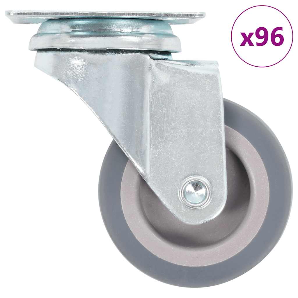 96 Pcs rodas giratórias 50 mm