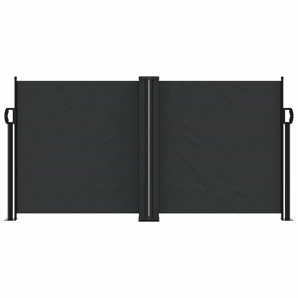 Toldo lateral retrátil 120x600 cm preto