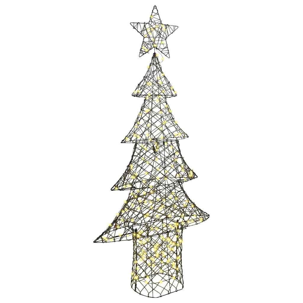 Árvore de natal com 240 leds branco quente 180 cm vime