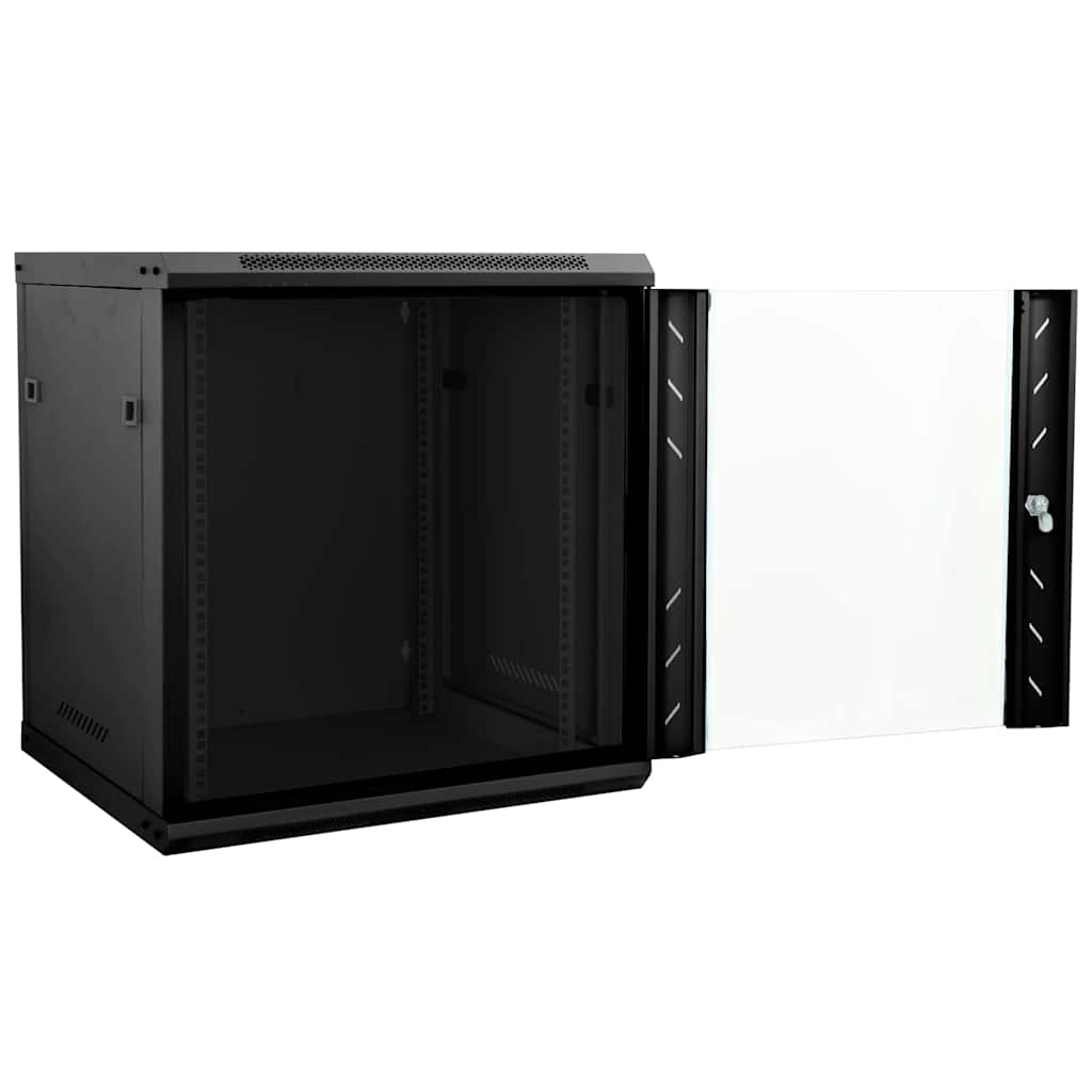 Armário de rede com armazenamento preto 60 x 45 x 65 cm aço