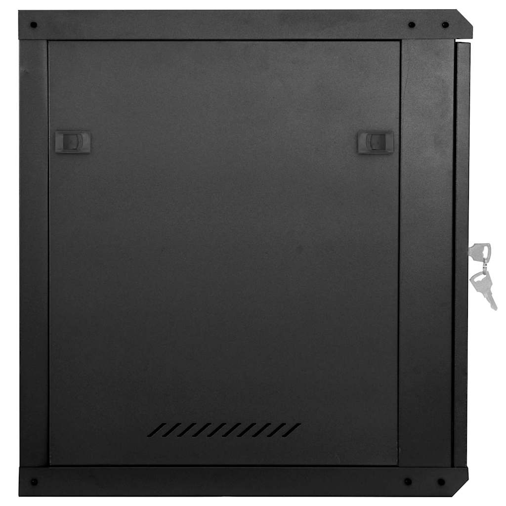 Armário de rede com armazenamento preto 60 x 45 x 65 cm aço