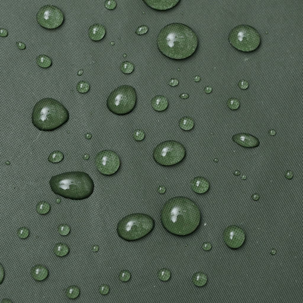 Capa de chuva comprida resistente e impermeável + capuz verde l