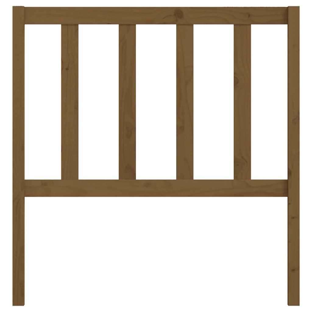 Cabeceira de cama 96x4x100 cm pinho maciço castanho mel
