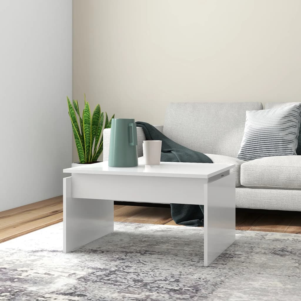 Mesa de centro 68x50x38 cm derivados de madeira branco