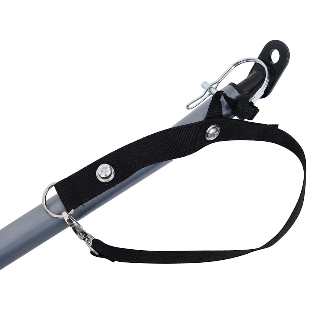 Reboque de carga para bicicleta 65 kg cinzento e laranja