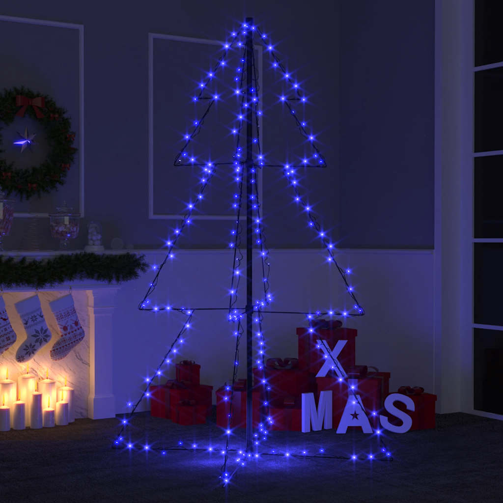 Árvore de natal em cone 200 leds 98x150 cm interior e exterior