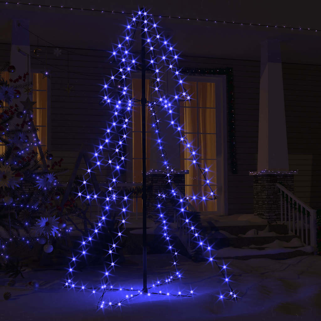 Árvore de natal em cone 200 leds 98x150 cm interior e exterior