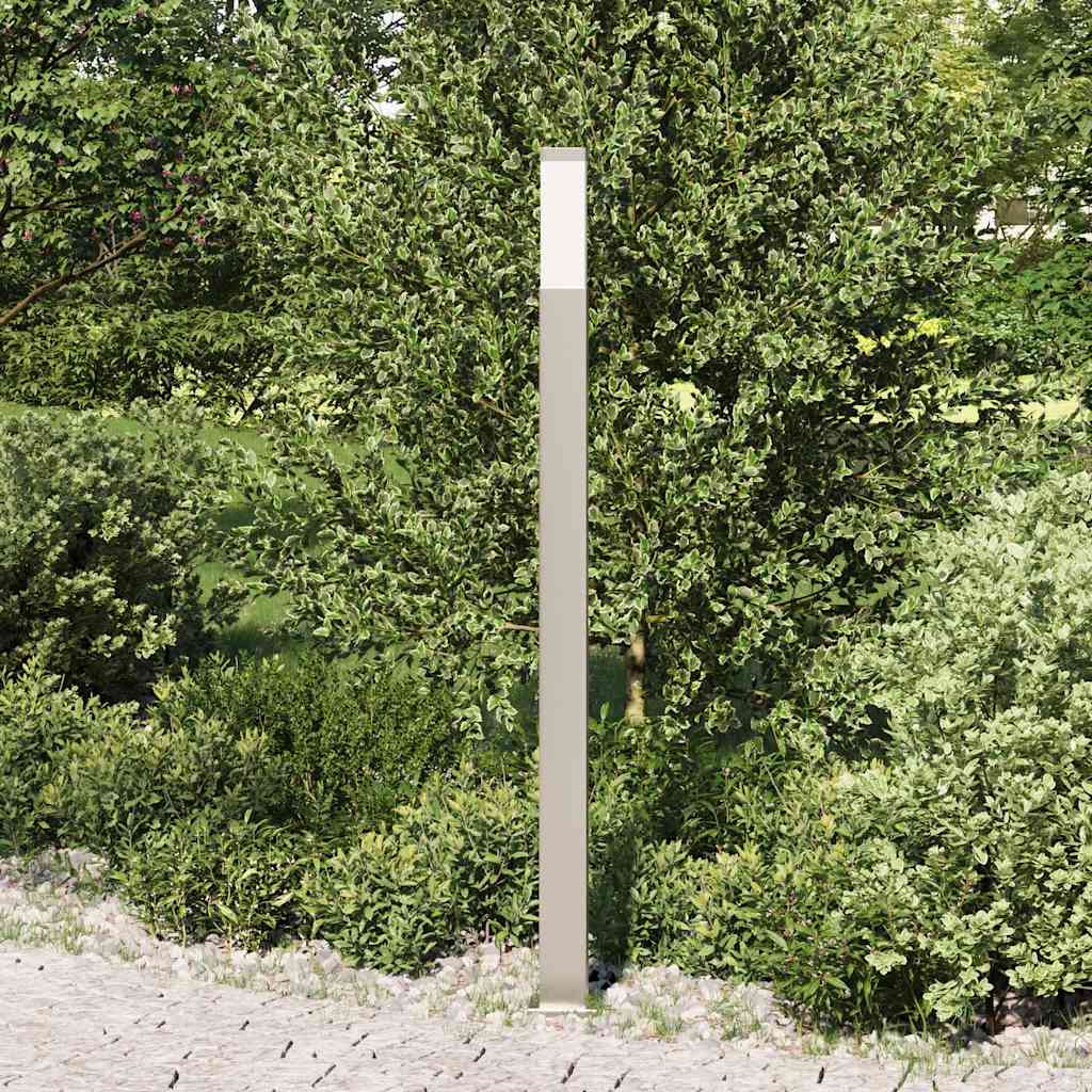 Luminária de poste 110 cm em aço inoxidável IP44