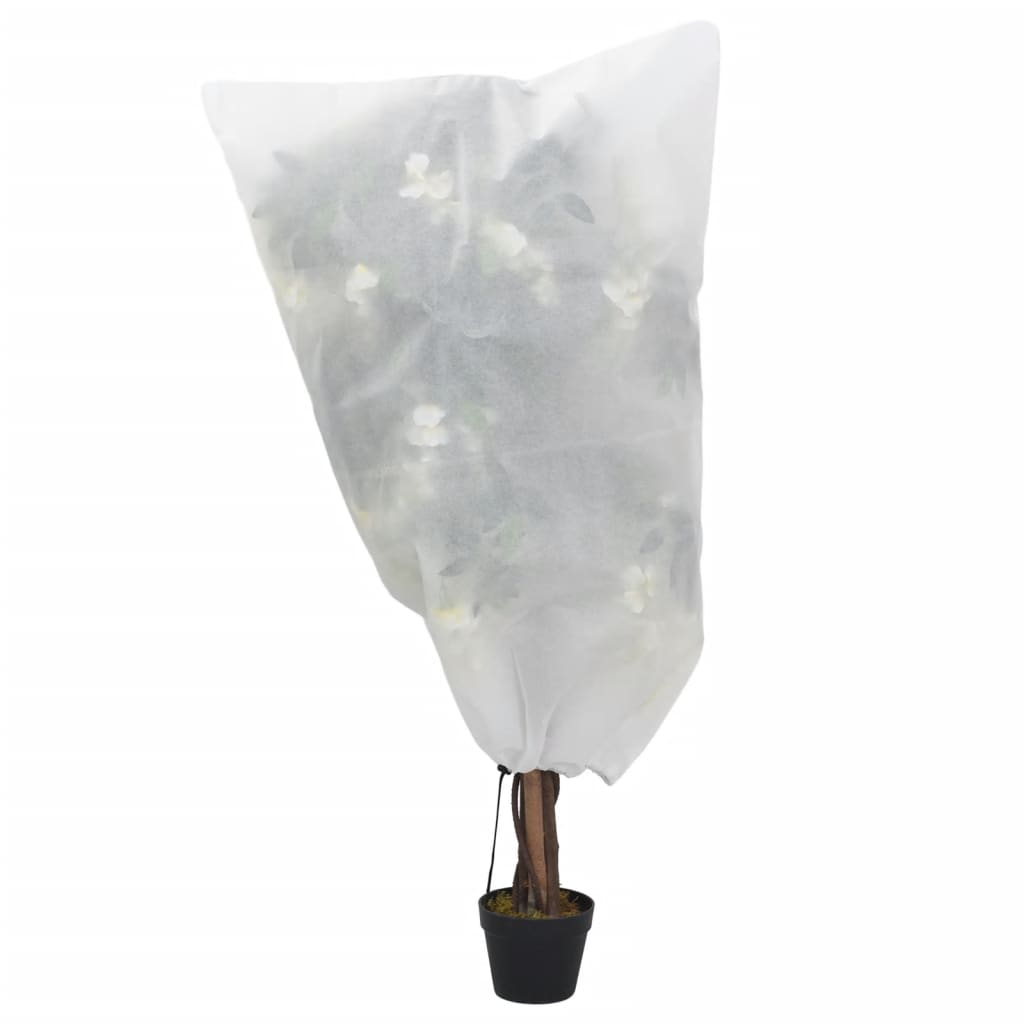 Coberturas para plantas com cordão 12 pcs 70 g/m² 0,8x1 m