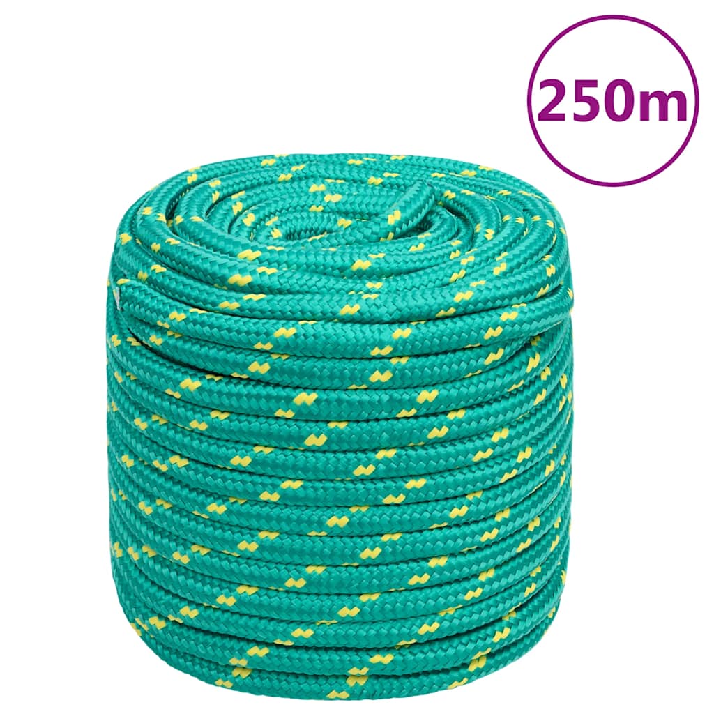 Corda de barco 16 mm 250 m polipropileno verde