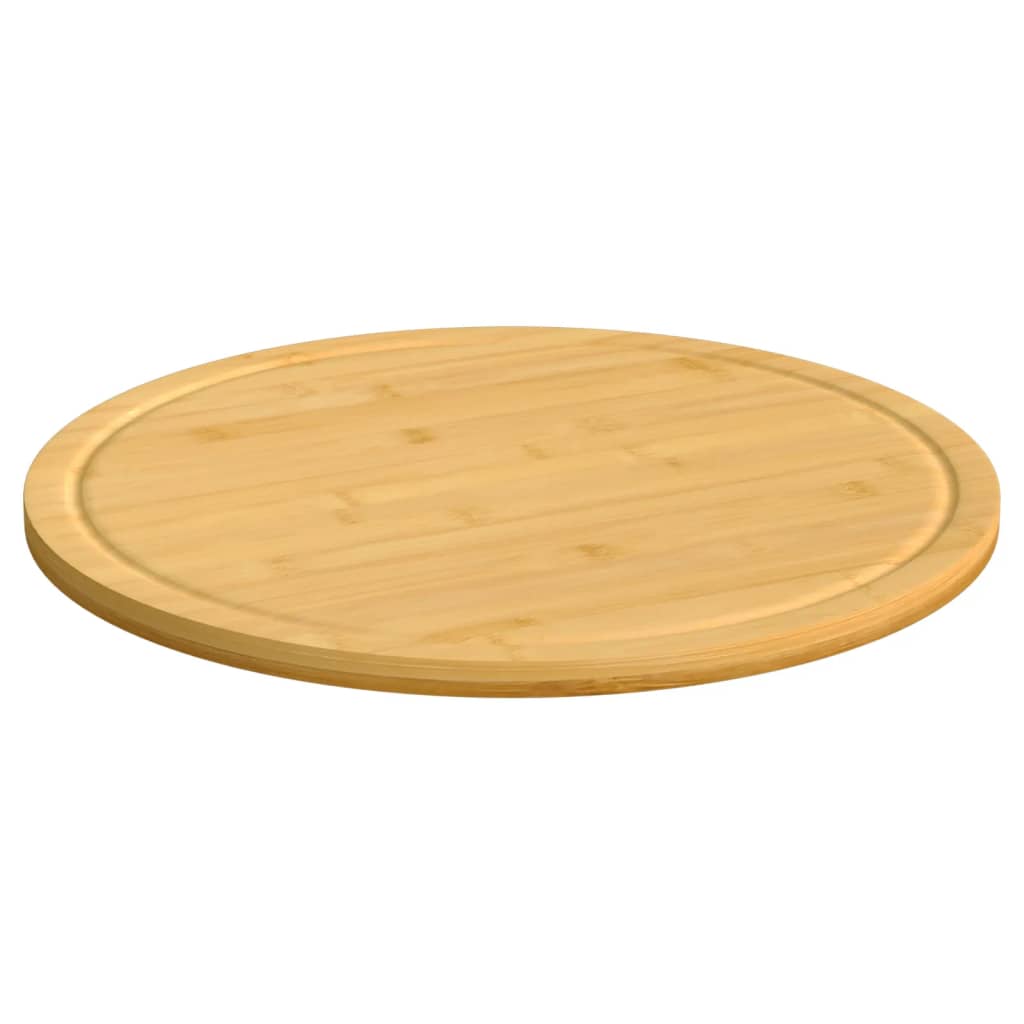 Tábuas de cortar 6 pcs ø30x1,5 cm bambu