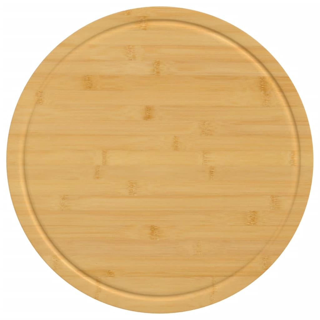 Tábuas de cortar 6 pcs ø30x1,5 cm bambu