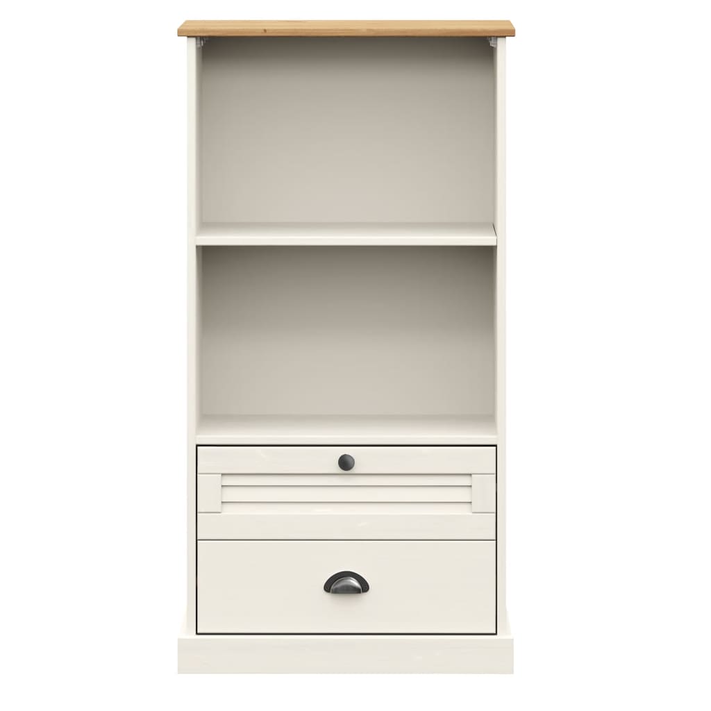 Estante vigo 60x35x114,5 cm madeira de pinho maciça branco