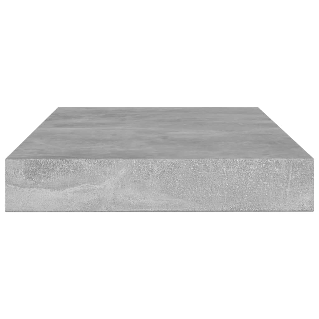 Prateleiras estante 4pcs 100x10x1,5cm contrapl. cinza cimento