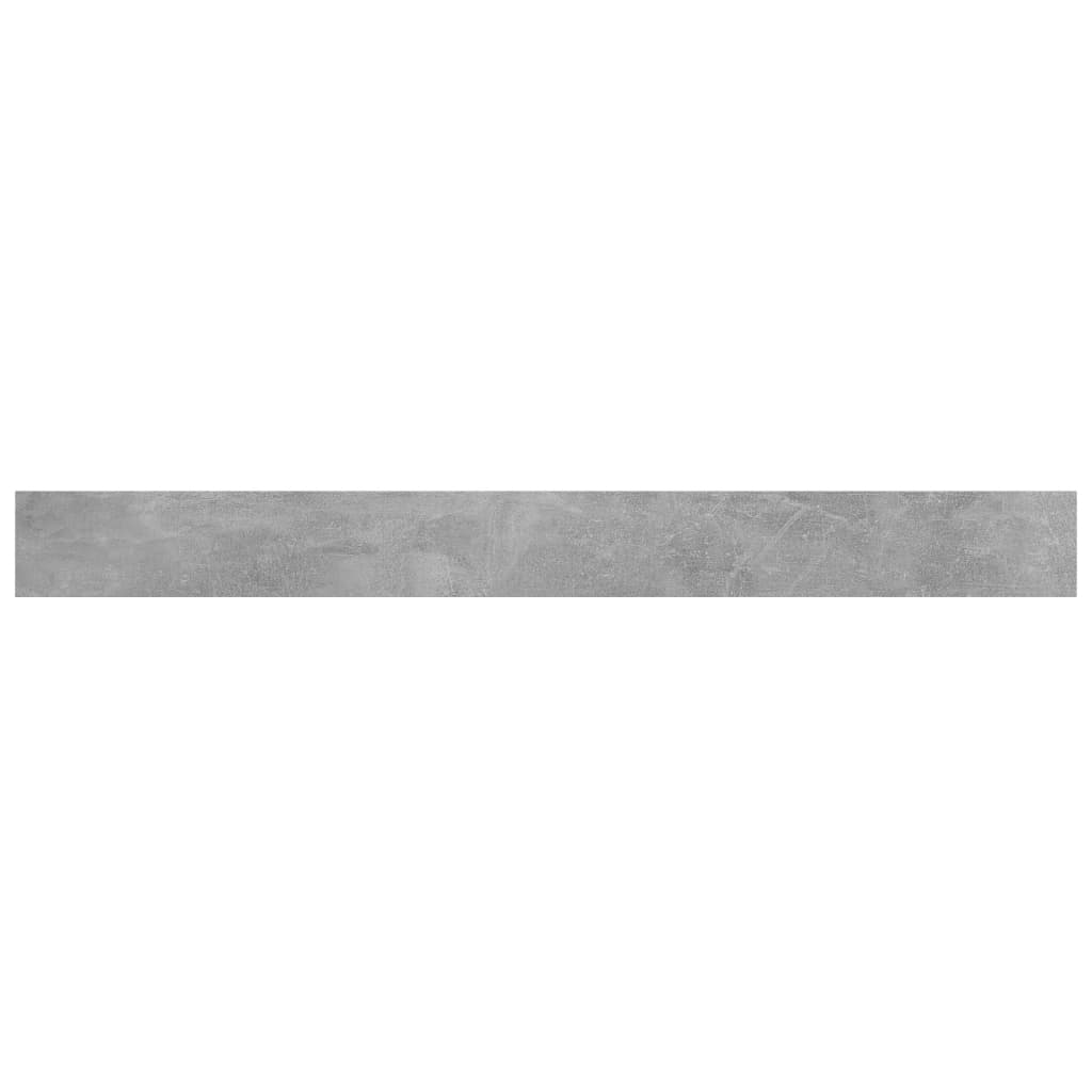 Prateleiras estante 4pcs 100x10x1,5cm contrapl. cinza cimento