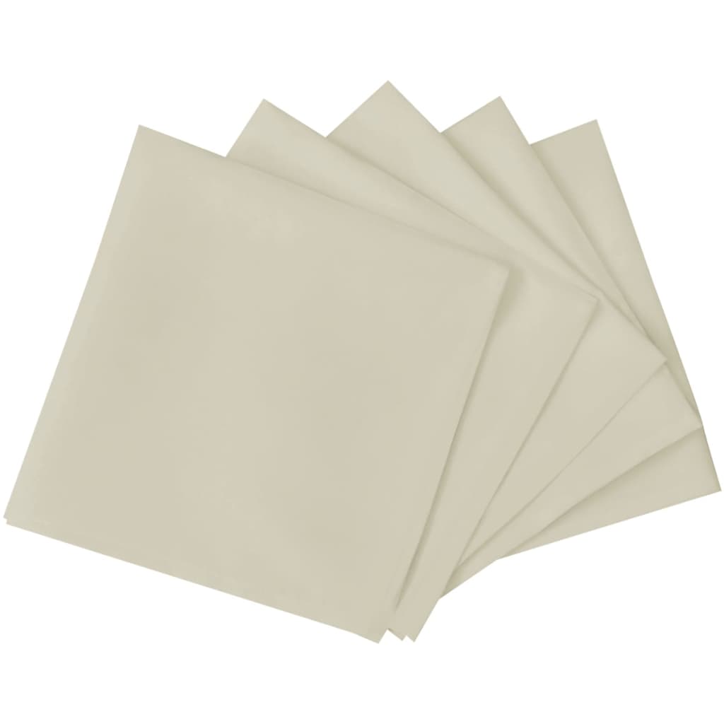 Guardanapos de jantar 10 pcs 50x50 cm creme