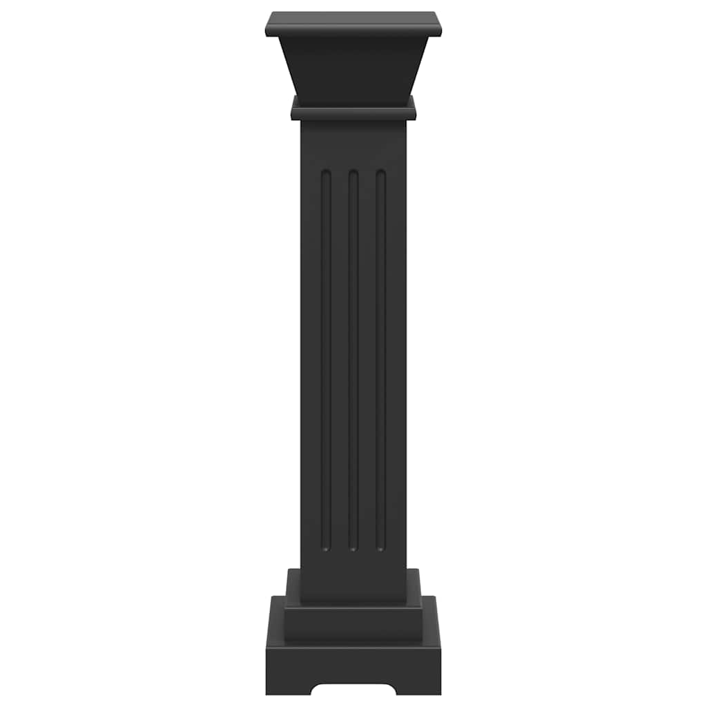 Suporte p/ plantas pilar quadrado 17x17x66 cm MDF preto