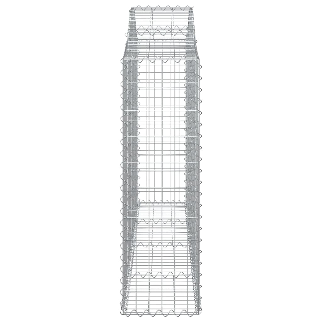 Cesto gabião arqueado 200x30x100/120 cm ferro galvanizado
