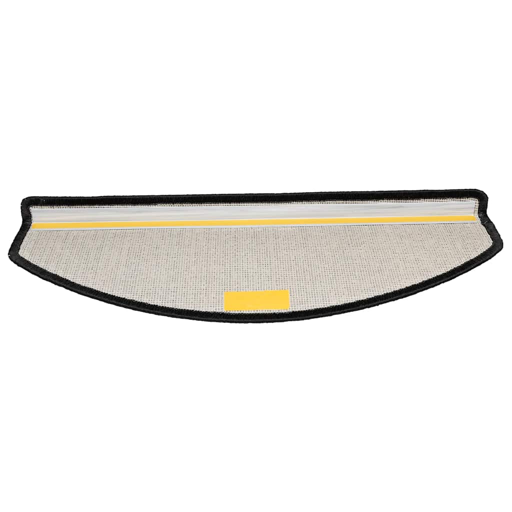 Tapetes de escada 20 peças 65x24x4 cm antracite meio redondo grande