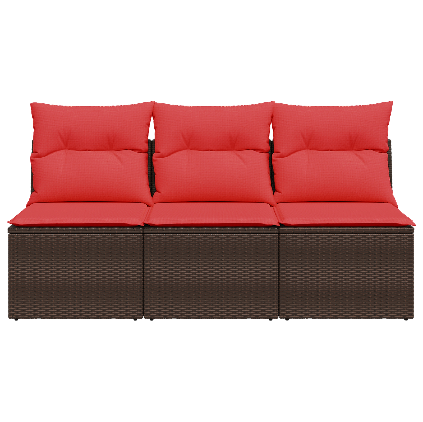 | Sofá de jardim | castanho 165 x 62 x 69 cm rattan sintético