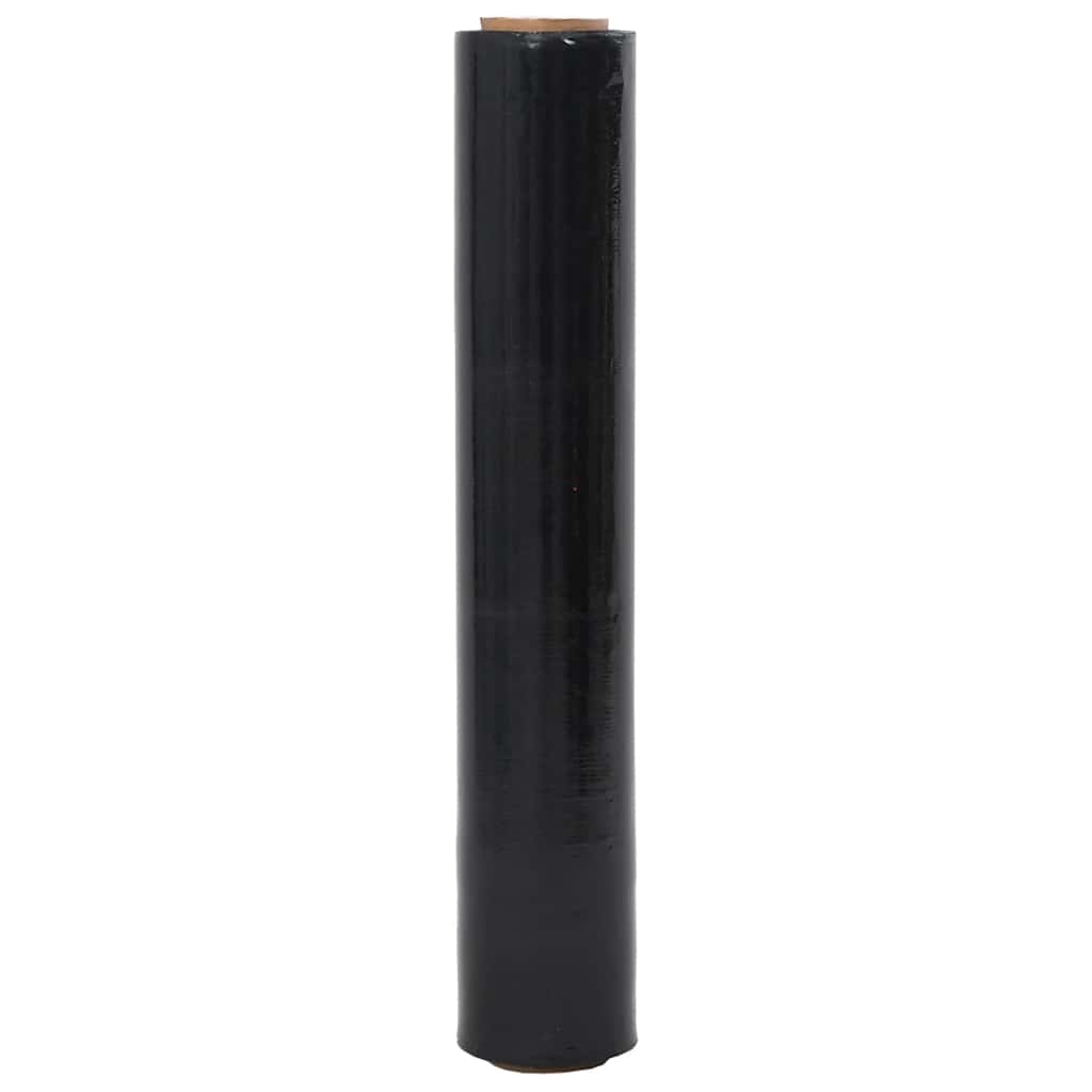 Película extensível 6 unid preto 23 μm 50 cm x 150 m