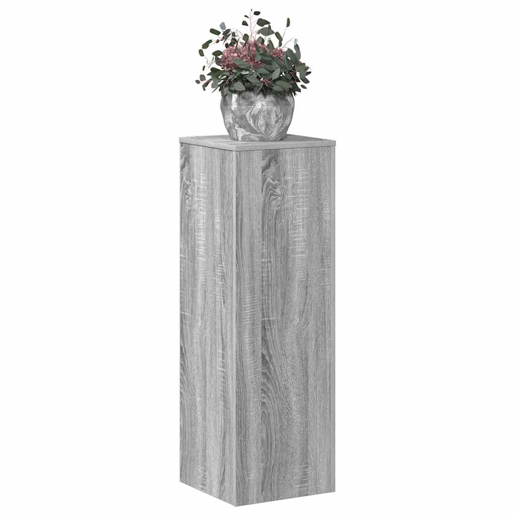 Suporte p/ plantas 33x33x100 cm derivados madeira cinza sonoma