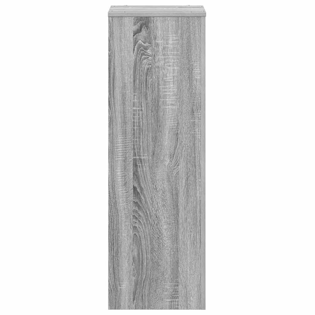 Suporte p/ plantas 33x33x100 cm derivados madeira cinza sonoma