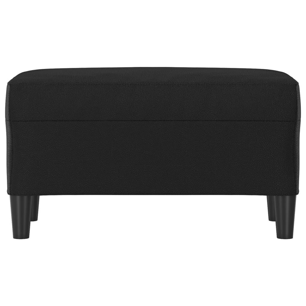 Banco 70x35x41 cm couro artificial preto