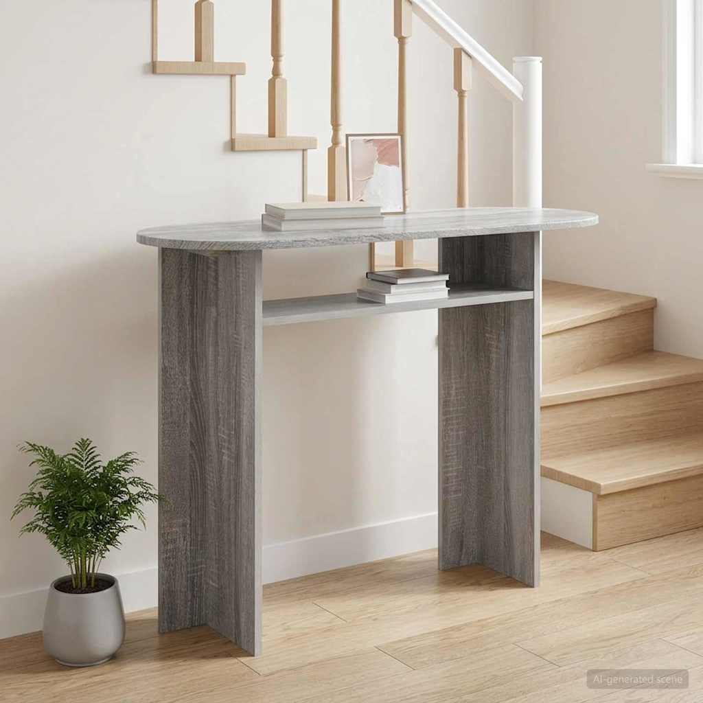 Aparador com armazenamento sonoma cinzento 100 x 39,5 x 75 cm