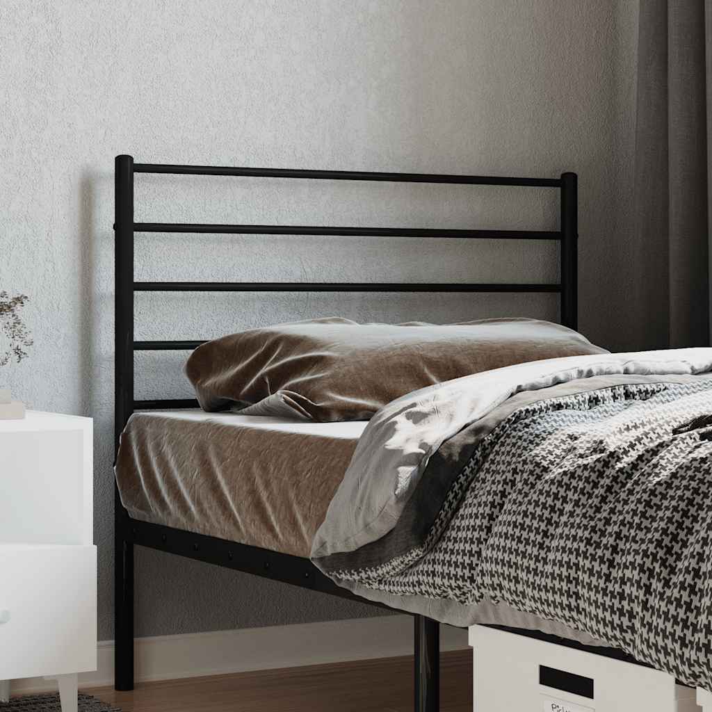 Cabeceira de substituição 107 cm metal preto