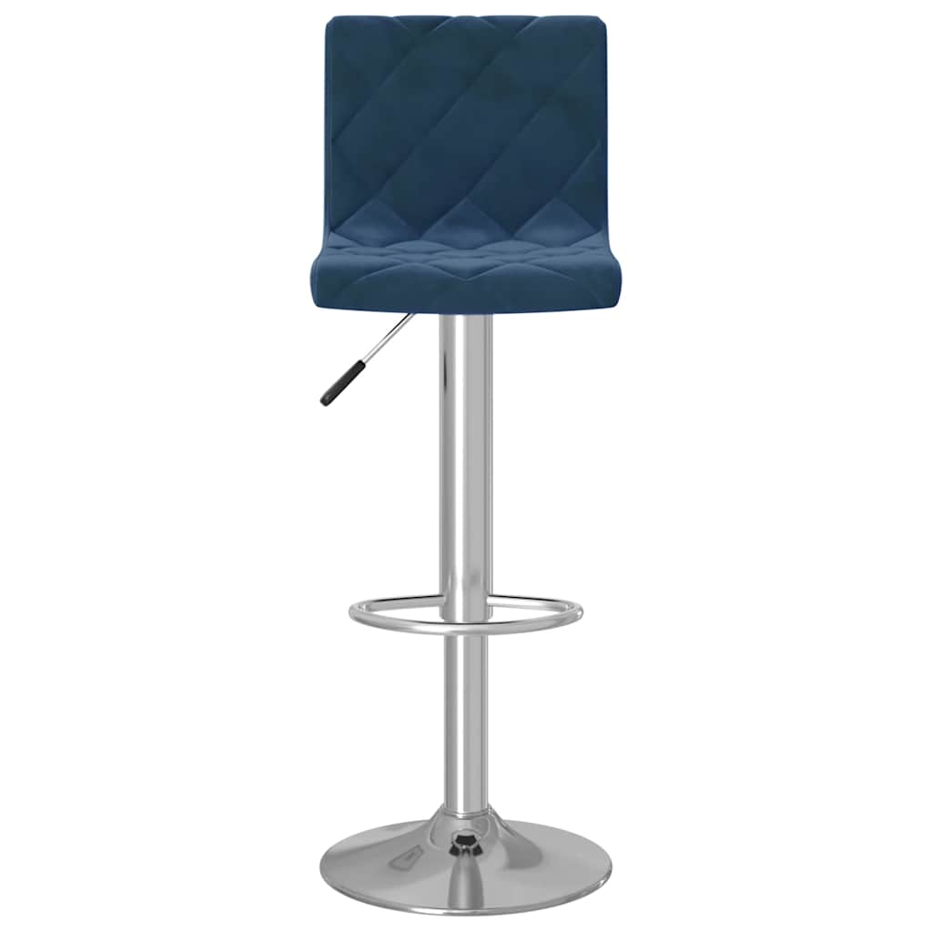 Bancos de bar 2 pcs veludo azul