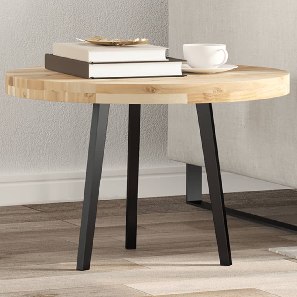 Tampo de mesa redondo ø60x4 cm madeira de acácia maciça