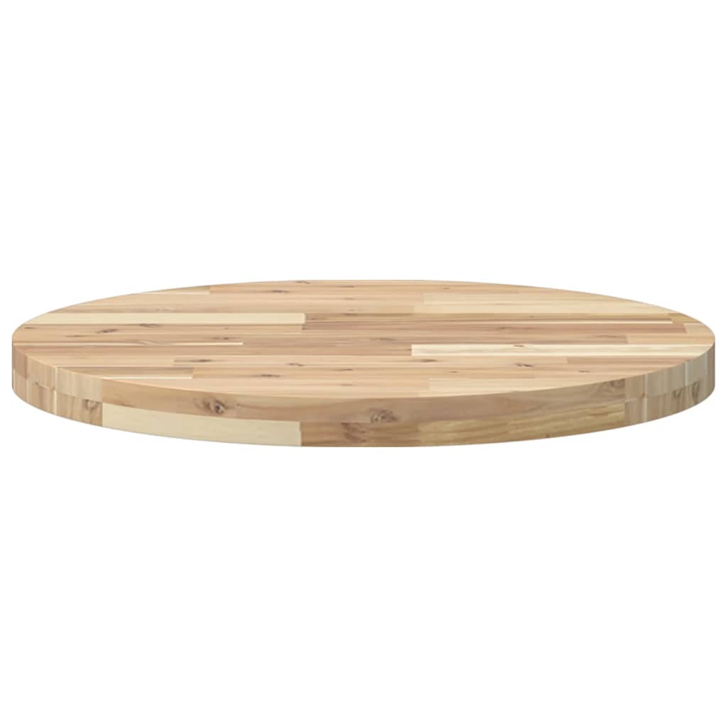 Tampo de mesa redondo ø60x4 cm madeira de acácia maciça