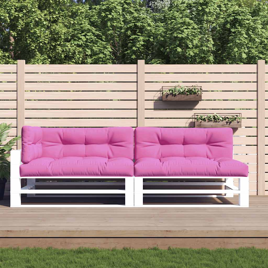 Almofadões p/ paletes 2 pcs tecido rosa