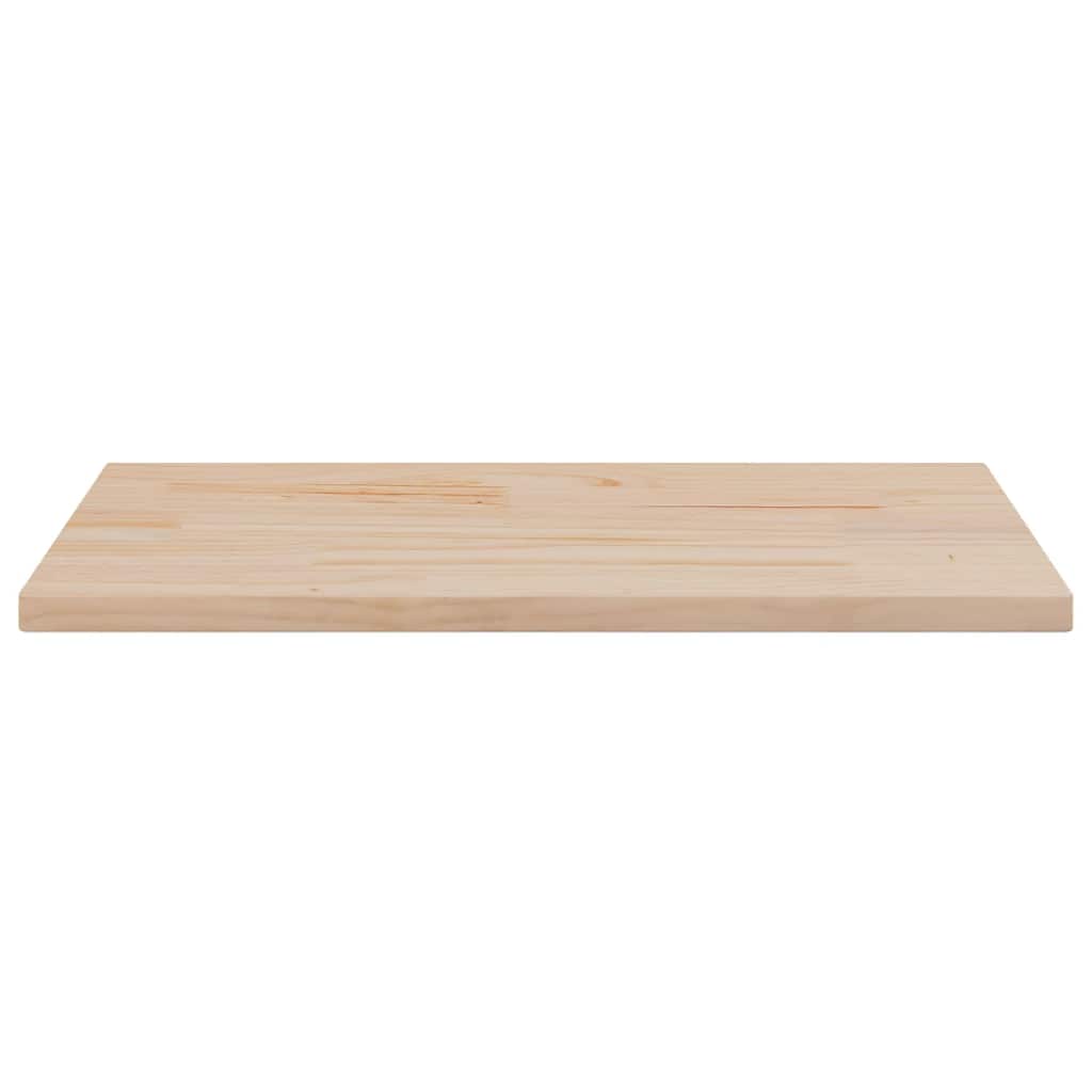 Tampo de mesa retangular 80x40x2,5 cm pinho maciço