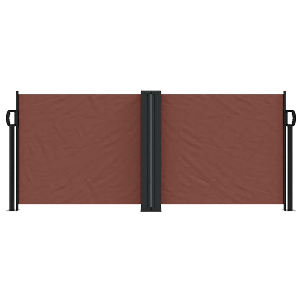 Toldo lateral retrátil 100x1000 cm castanho