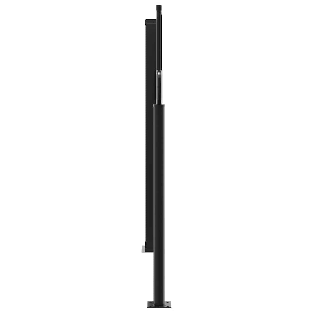Toldo lateral retrátil 100x1000 cm castanho