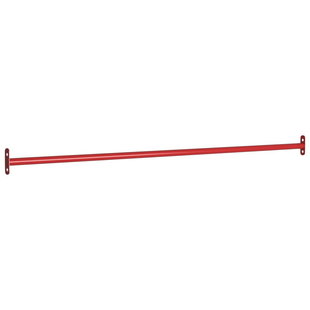 Barras suspensas para crianças 3 pcs 125 cm aço vermelho