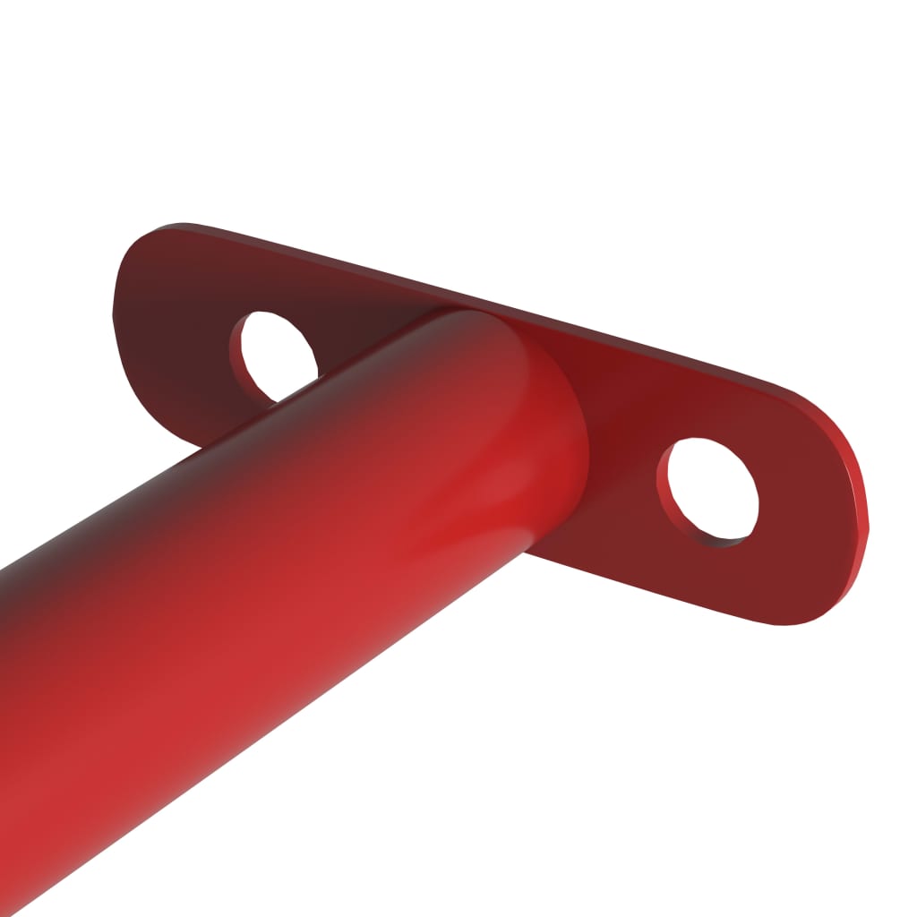 Barras suspensas para crianças 3 pcs 125 cm aço vermelho