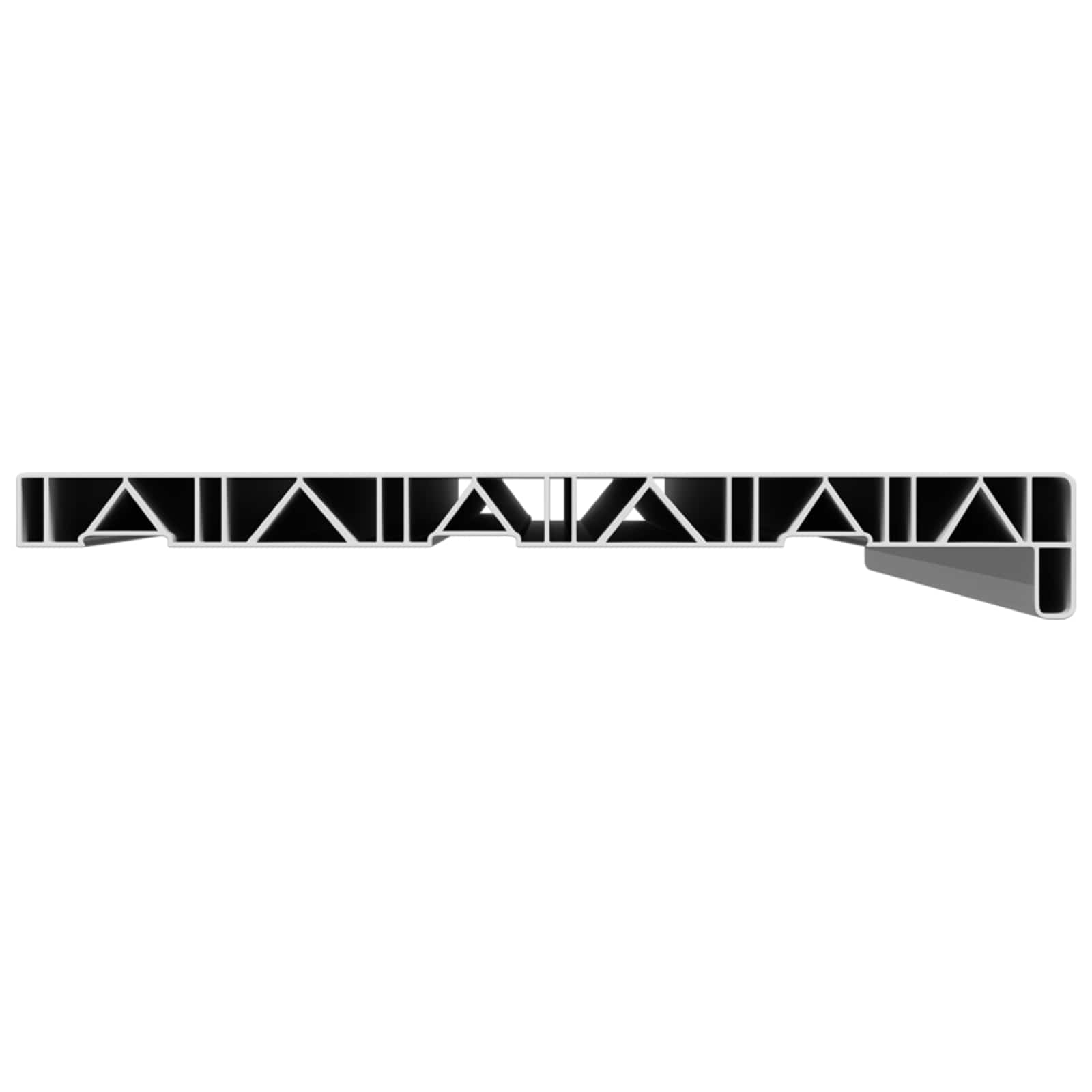 Soleira de janela branco 60 x 35 x 4,5 cm PVC