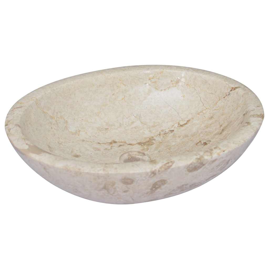 Lavatório 53x40x15 mármore cor creme