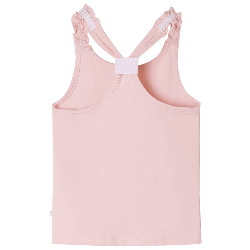 T-shirt de alças para criança rosa-claro 104