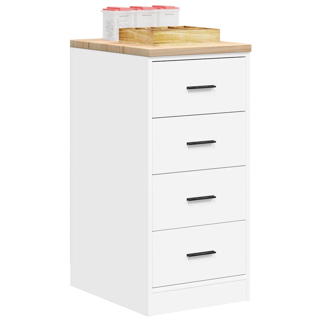 Armário de arrumação de garagem branco 40x51x85 cm