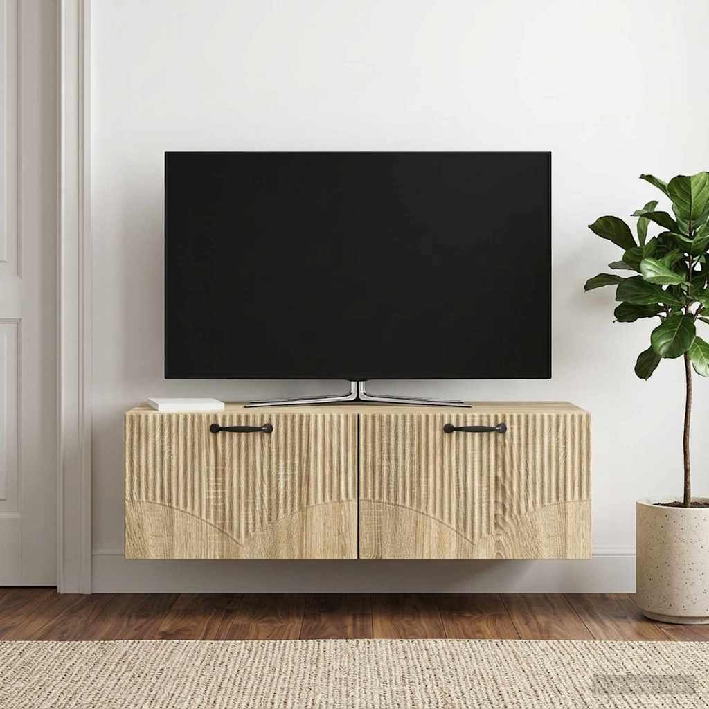 Gabinete de TV de parede carvalho sonoma 98 x 41 x 30 cm