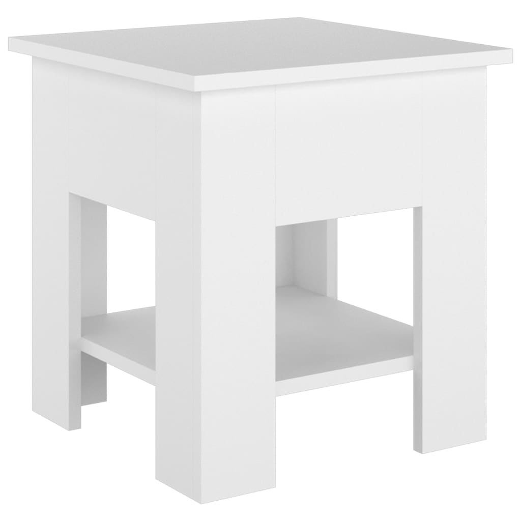 Mesa de centro 40x40x42 cm madeira processada branco