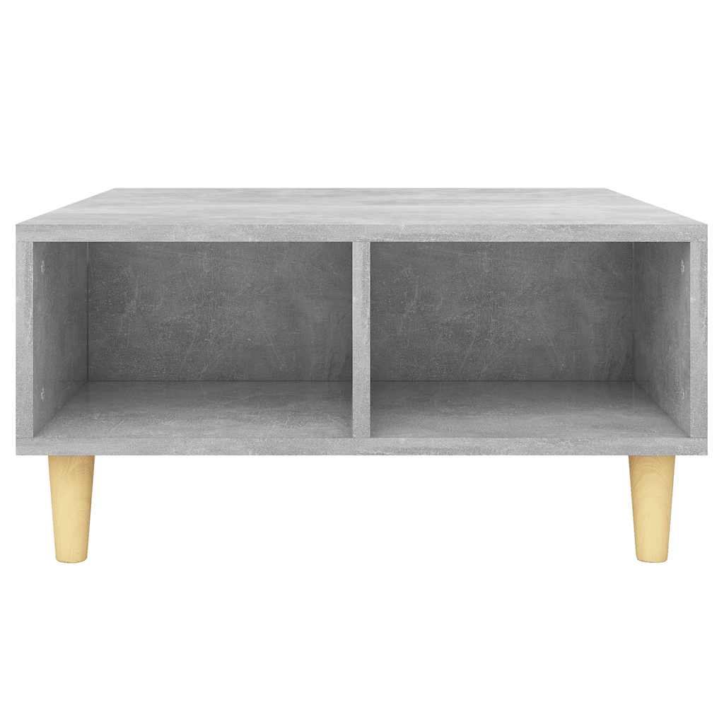 Mesa de centro 60x60x30 cm derivados de madeira cinza cimento