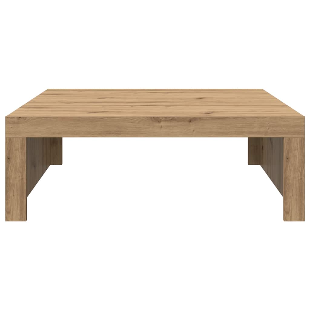 Mesa centro 100x100x35 cm derivados madeira carvalho artisiano