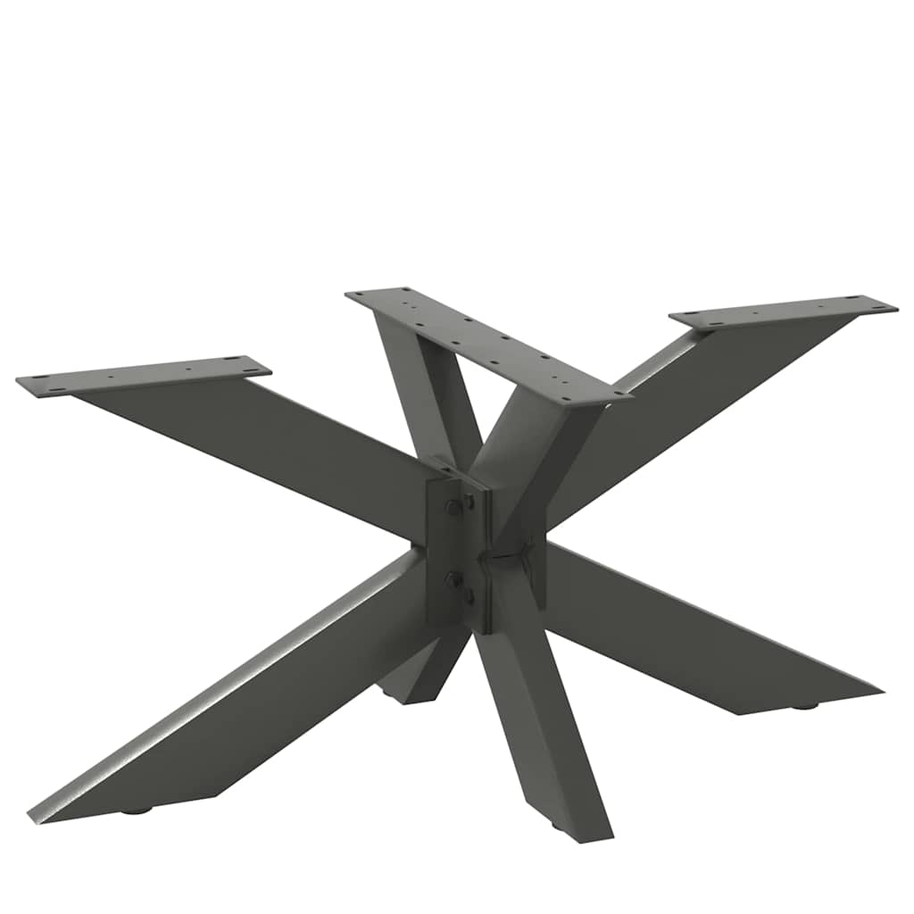 Pé de mesa de centro em formato de aranha, antracite, 98x58x(42-43) cm, aço