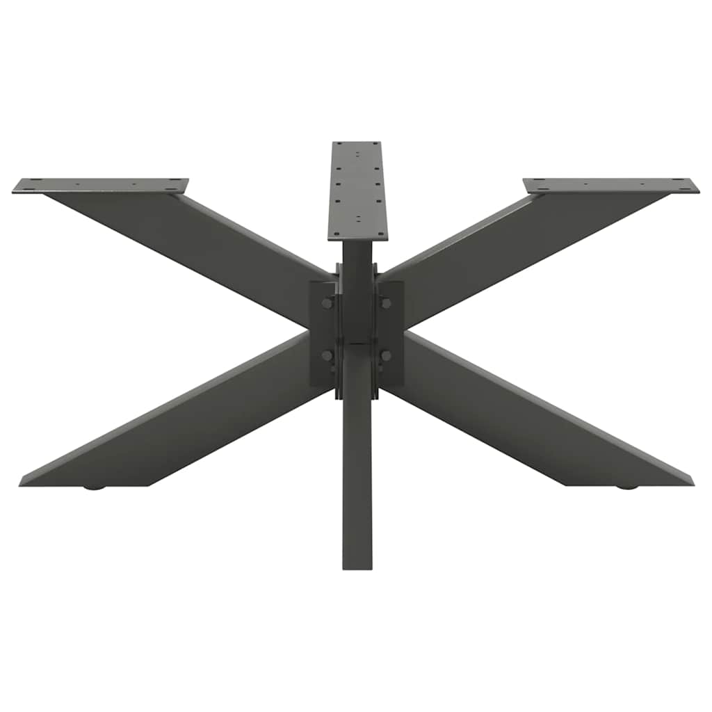 Pé de mesa de centro em formato de aranha, antracite, 98x58x(42-43) cm, aço